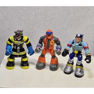 Vintage Lot Rescue Heroes Mattel Fisher Price 2001-2002 Action Figures Only